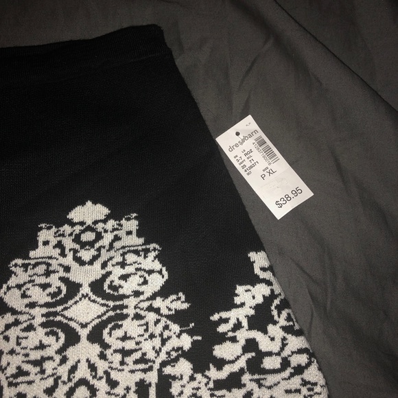 Roz & Ali Damask A-line Skirt - Picture 7 of 7